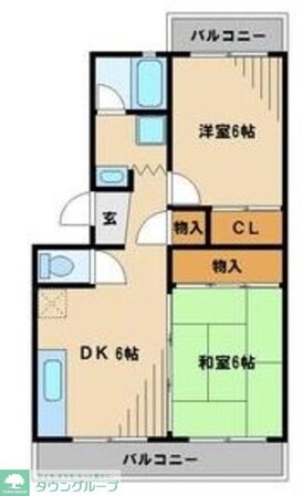 クレール18の物件間取画像